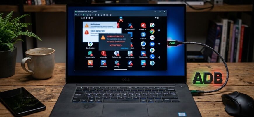 Как понять, что ваш Android-эмулятор заражён, если он подключён к ПК через ADB